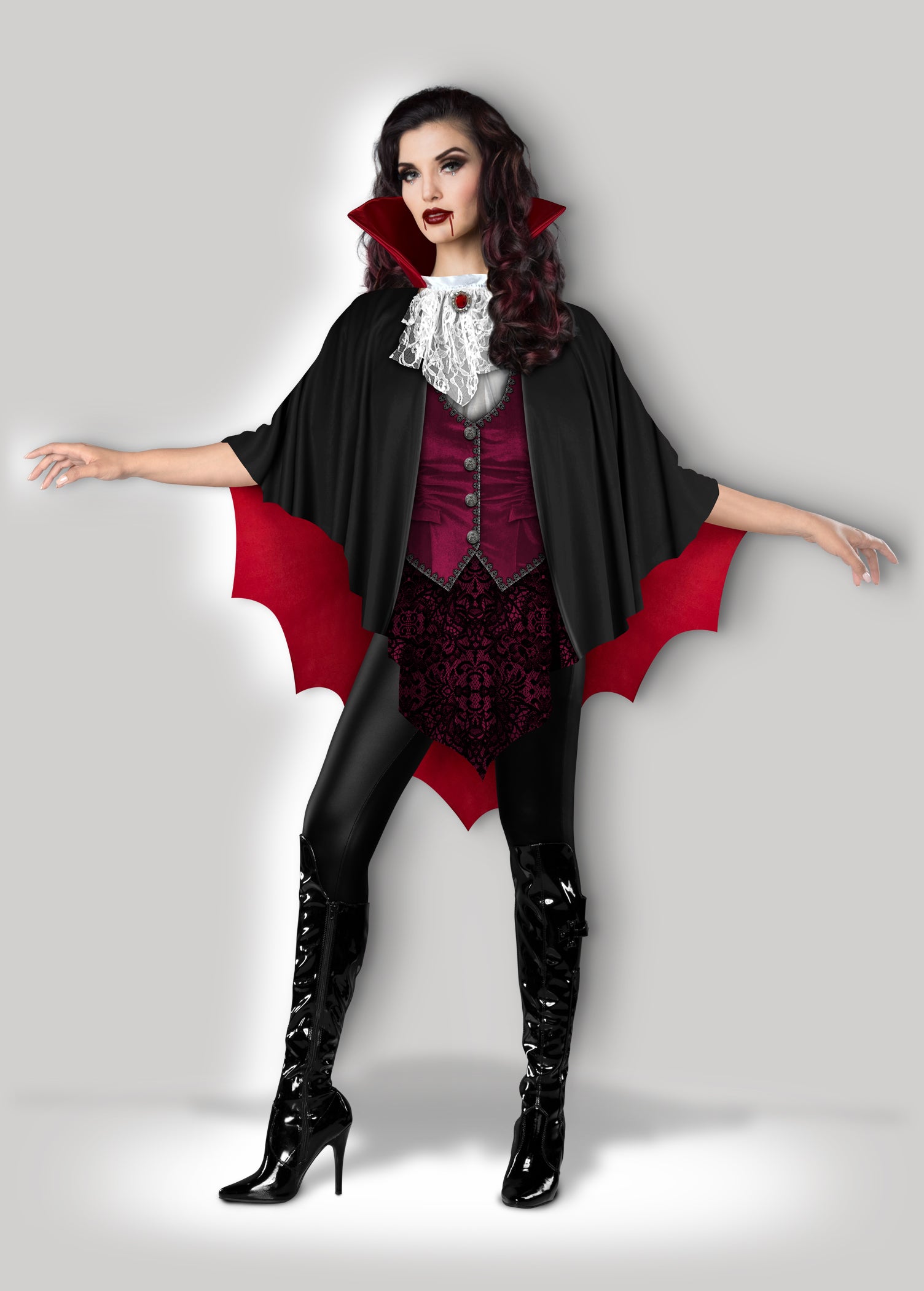 Vampiress Poncho Instant Costume CAE12053 – InCharacter Costumes
