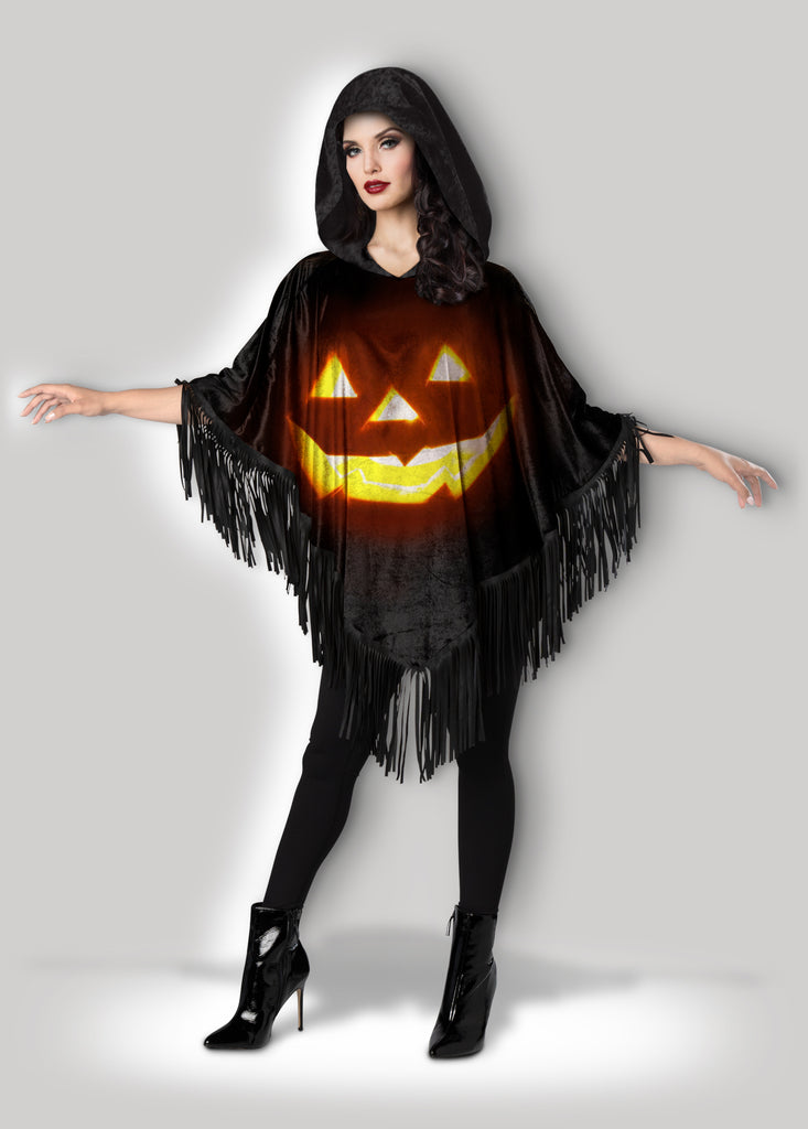 Jack-O-Lantern Poncho Instant Costume CAE12052
